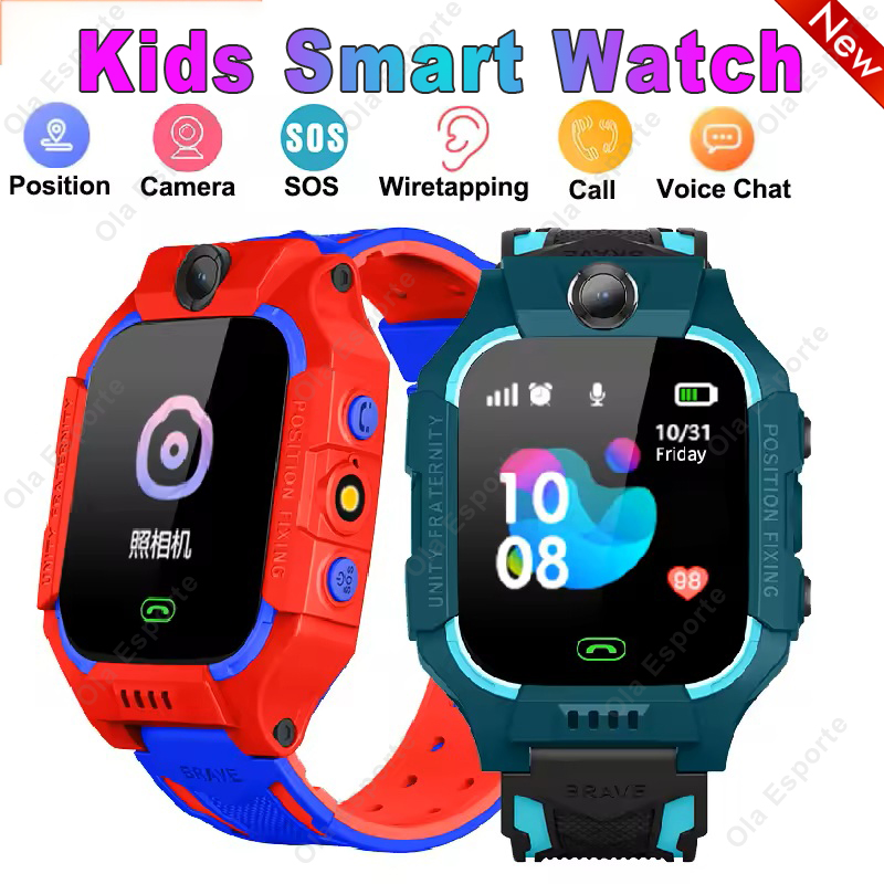 Smartwatch Watches For Kid Boy With Alarm - สมาร์ทวอทช์เด็ก 2G ใส่ซิมการ์ด นาฬิกาอัจฉริยะสำหรับเด็ก พร้อมระบบติดตาม SOS