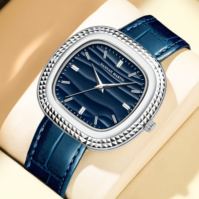 Smartwatch Ladies Watches Branded - นาฬิกาแบรนด์ ZHANGU หนังสีดำ ทรงวงรี นาฬิกาธุรกิจ JP