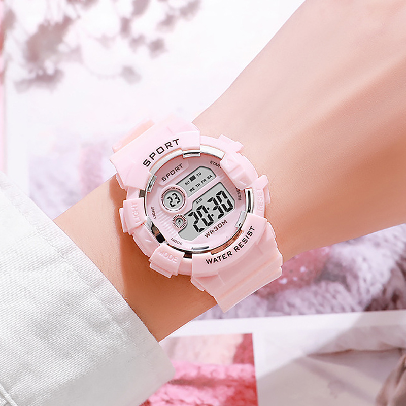 Smartwatch Watches For Kid Boy With Alarm - แฟชั่นนาฬิกาเด็กส่องสว่างกันน้ํากีฬานาฬิกาดิจิตอลนาฬิกาปลุกนาฬิกาเด็กนักเรียนหญิงสมาร์ทนาฬิกาอิเล็กทรอนิกส์ของขวัญ