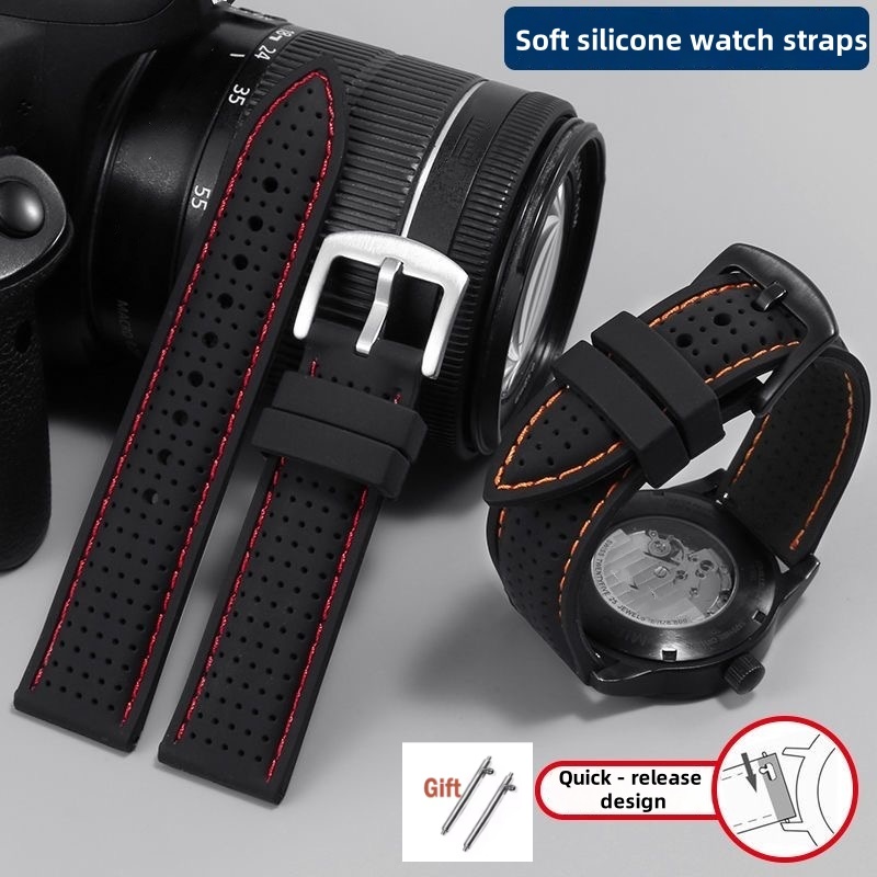 Tissot Watches Smartwatch - สายนาฬิกาข้อมือซิลิโคนขนาด 20 มม. 22 มม. 24