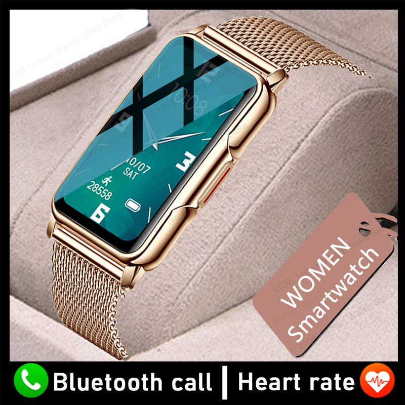 Smartwatch Ladies Watches Branded - Lige นาฬิกากันน้ำสำหรับกีฬาตรวจสอบสุขภาพสมาร์ทวอท์ชผู้หญิงสายรัดข้อมืออัจฉริยะนาฬิกาบลูทูธสายรัดข้อมือแฟชั่นสำหรับผู้หญิง