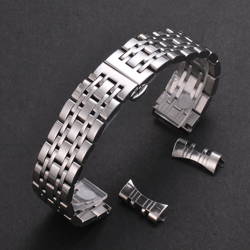 Tissot Watches Smartwatch - สแตนเลสสตีลนาฬิกา 20 มม.22 มม.นาฬิกาสมาร์ทสายคล้องคอเงินสีดําสายรัดข้อมือสําหรับ Tissot สําหรับ
