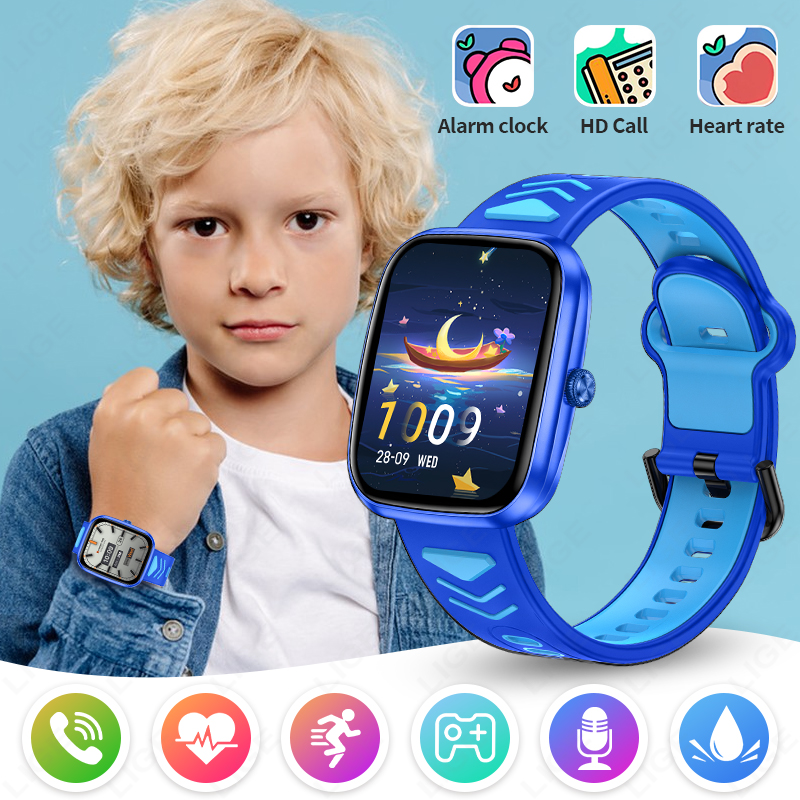 Smartwatch Watches For Kid Boy With Alarm - นาฬิกาสมาร์ทวอทช์เด็ก LIGE 2026 หน้าจอสัมผัส HD พร้อมเกมส์
