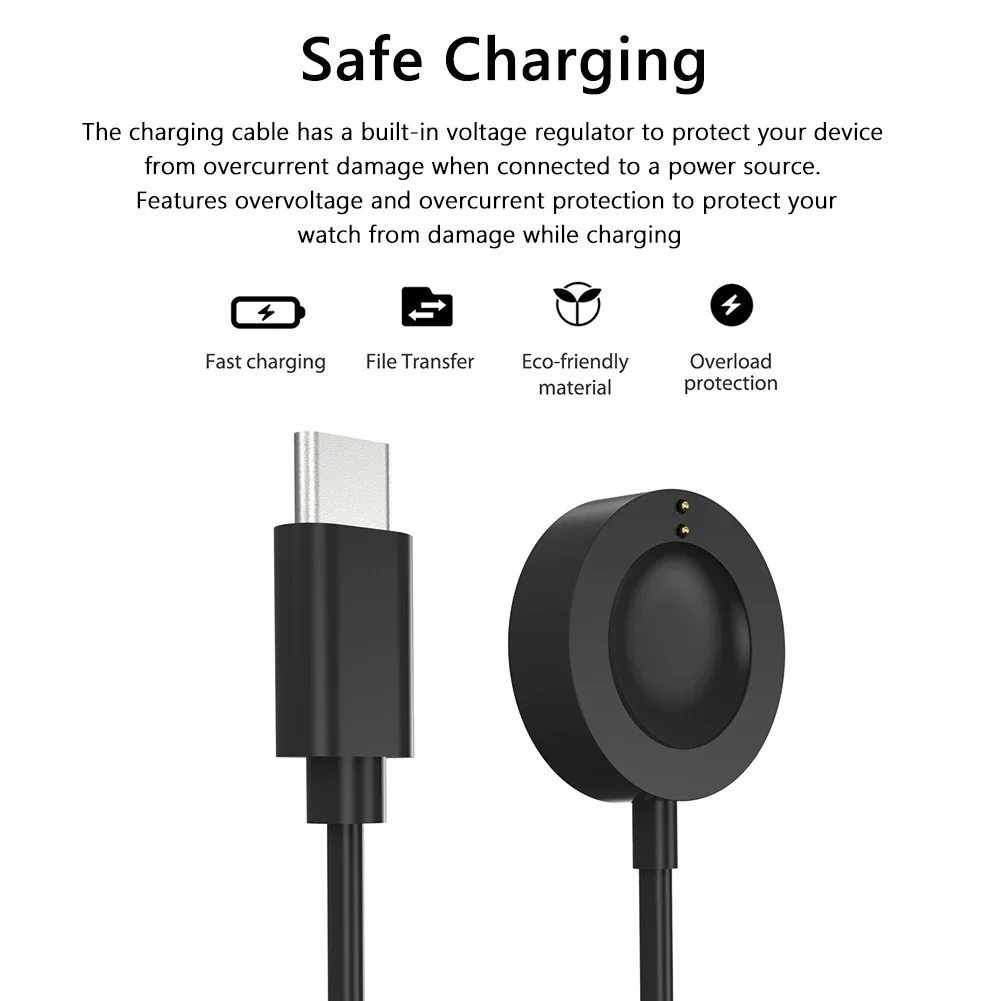 1M USB Type-C Magnetic Fast Ch - Fossil Watches Smartwatch Charger บทวิจารณ์และราคา