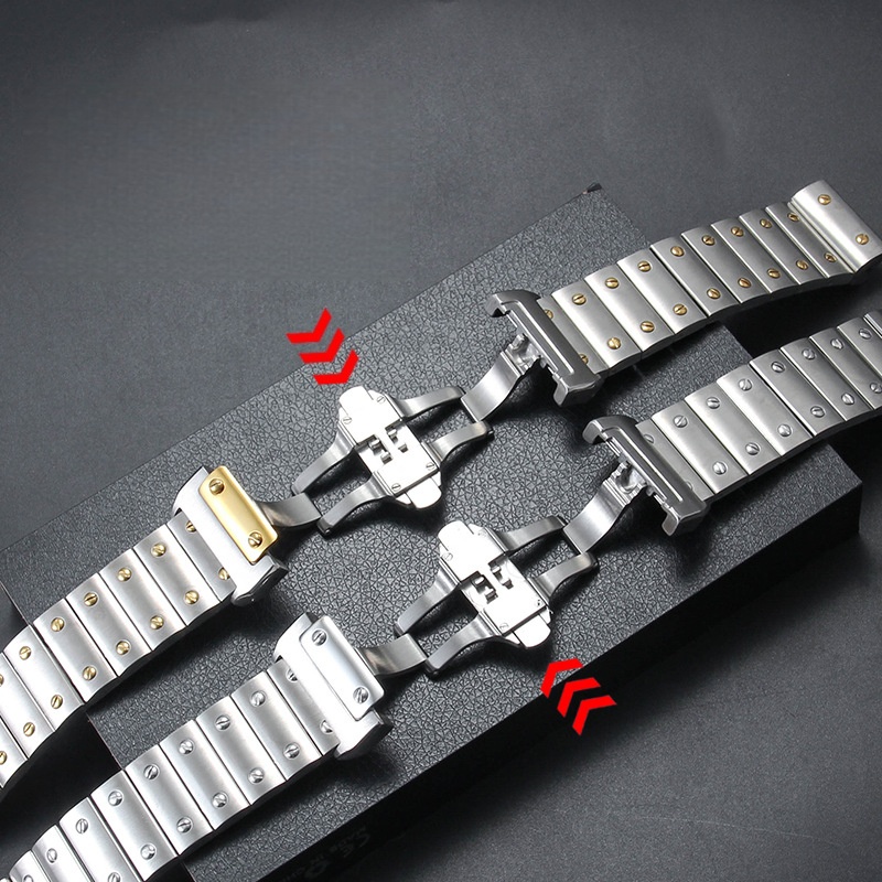 สายนาฬิกาสแตนเลสคุณภาพสูงขนาด  - Cartier Watch Santos บทวิจารณ์และราคา