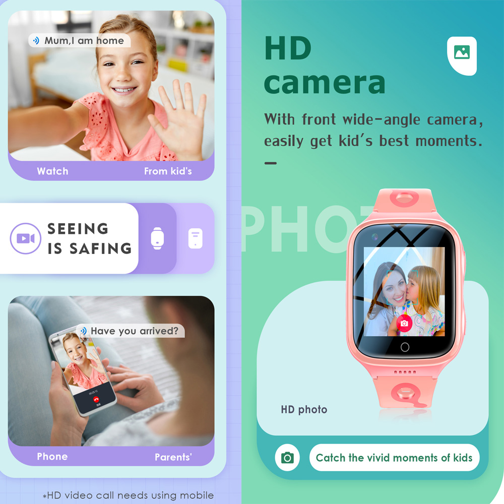 สมาร์ทวอทช์ 4G สำหรับเด็ก GPS  - Smartwatch Watches For Kid Boy With Alarm บทวิจารณ์และราคา