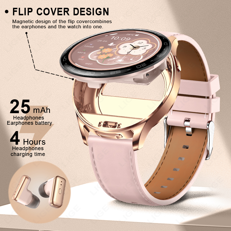 2 In 1 TWSชุดหูฟังสมาร์ทนาฬิกา - Smartwatch Noise Watches For Women บทวิจารณ์และราคา