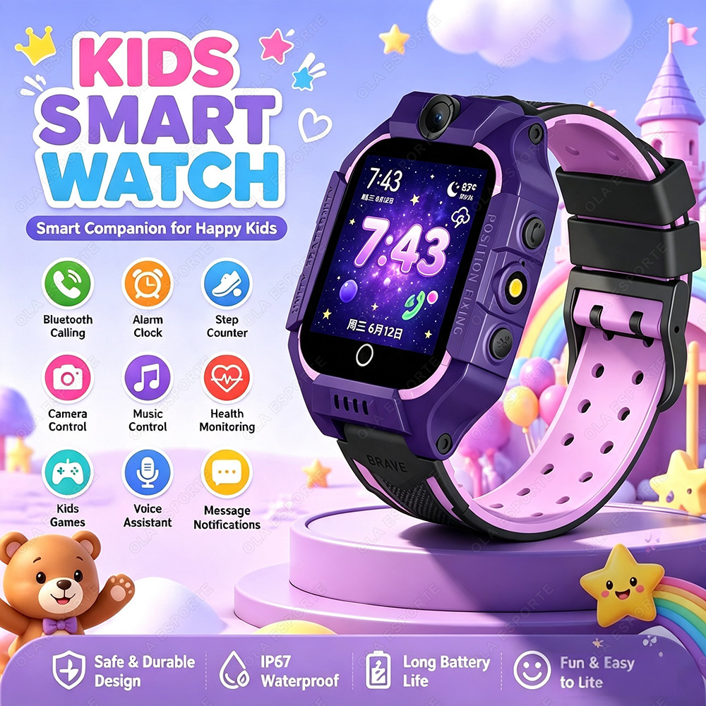 2027 นาฬิกาอัจฉริยะสำหรับเด็ก  - Smartwatch Watches For Kid Boy With Alarm บทวิจารณ์และราคา