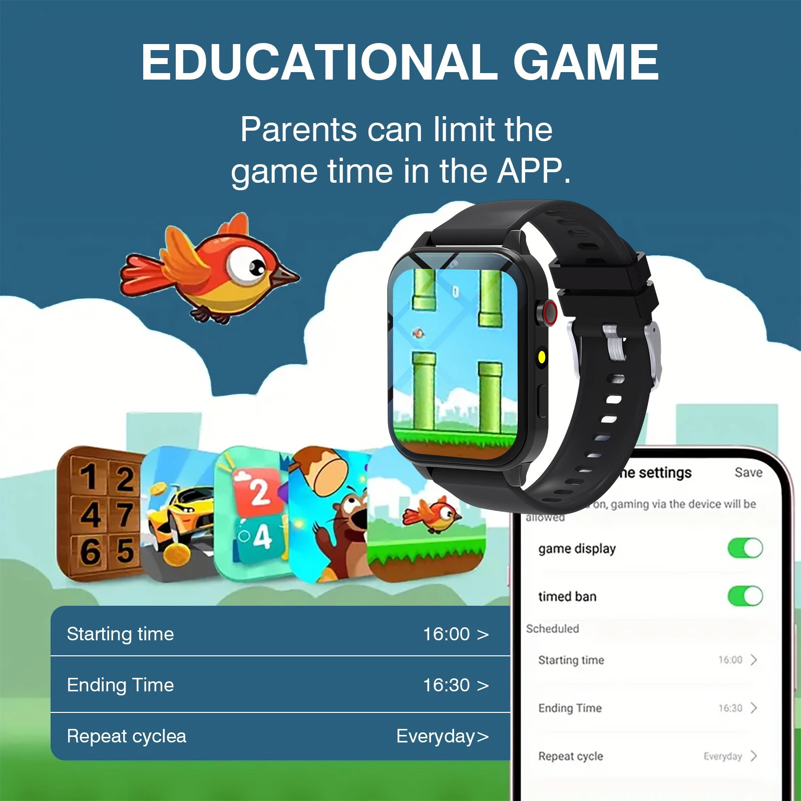 นาฬิกาอัจฉริยะสำหรับเด็ก 18 เก - Smartwatch Watches For Kid Boy With Alarm บทวิจารณ์และราคา